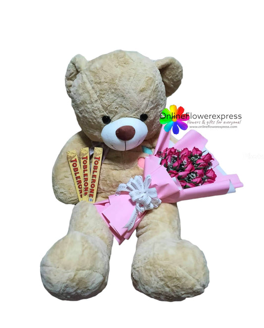 Roses, Bear and Toblerone Chocolate