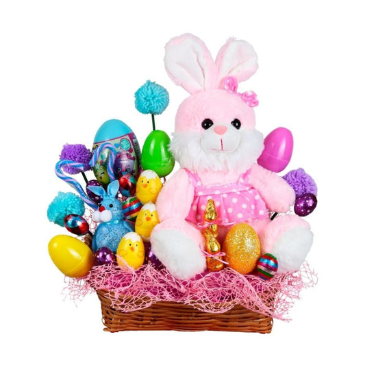 Pink Bunny and Easter Eggs