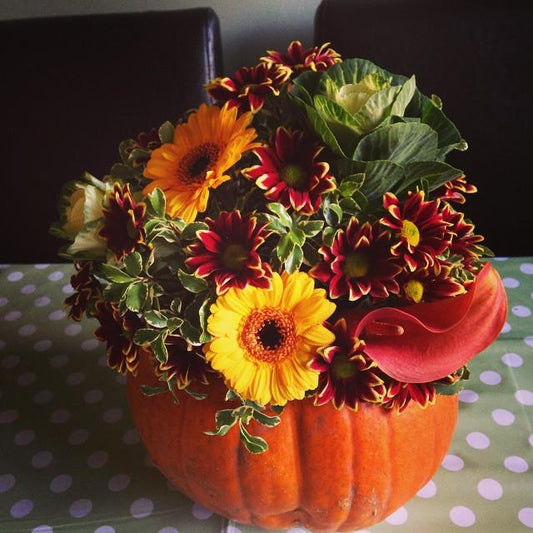 Flowers in Pumpkin