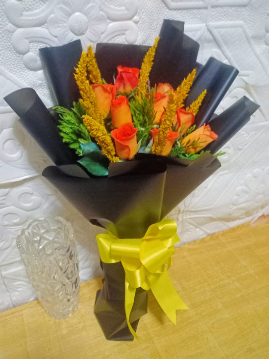 1dz Orange Roses