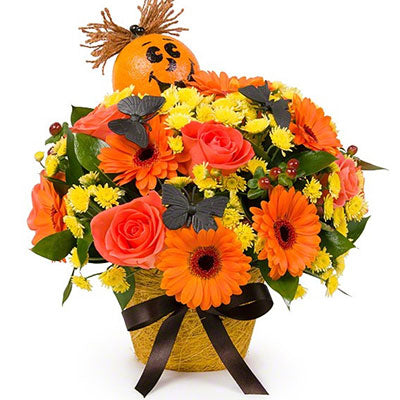 Halloween Flower Arrangement